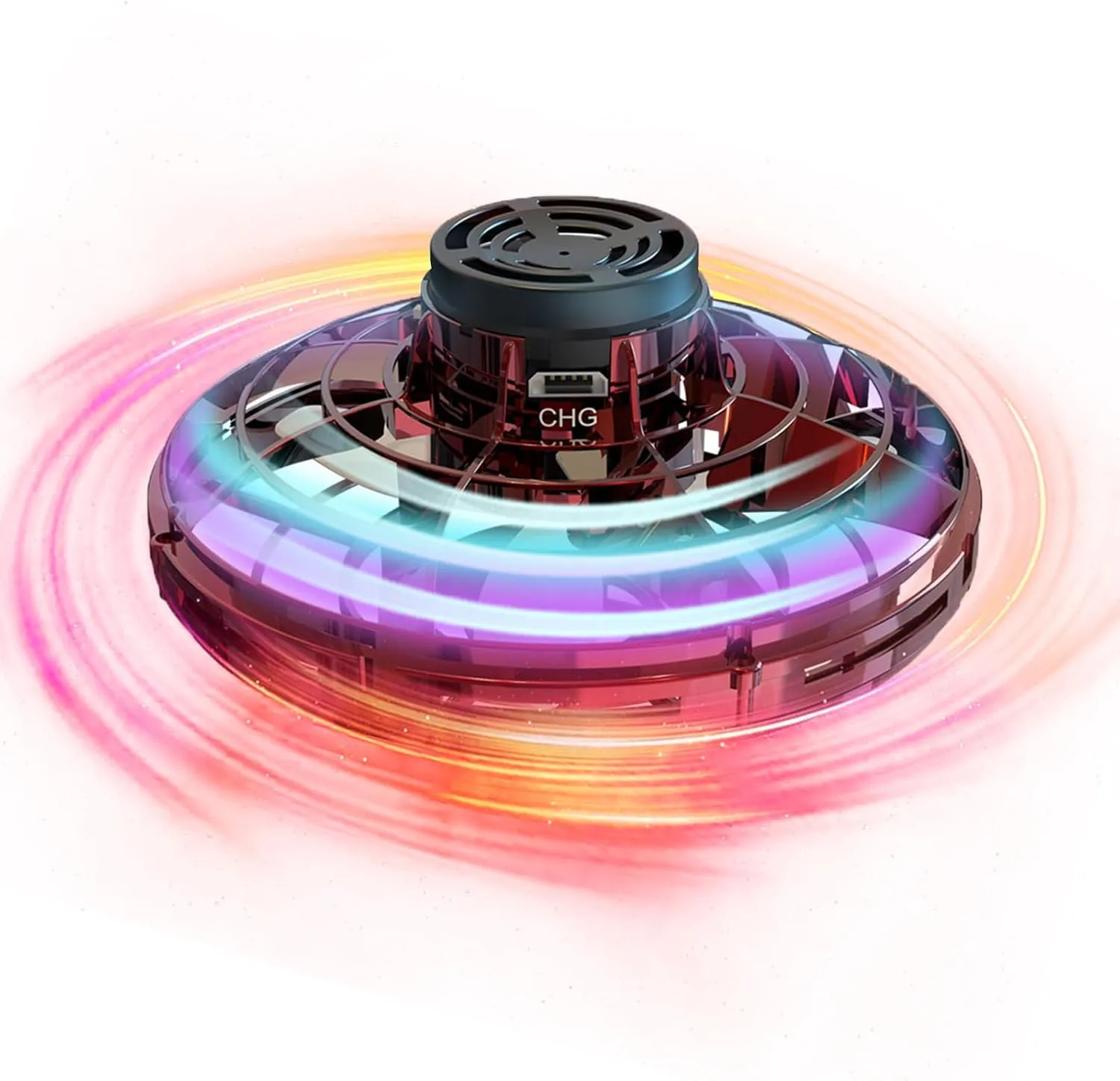 GoolRC Flying Spinner Mini Drone, Fidget Spinner Flying Boomerang Toys Magical Hand Controlled Gyro Flying Drone with LED Light Gifts for 8 9 10  Year Old Boys Girls Teens Indoor Outdoor