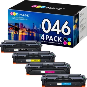 GPC Image Toner Cartridge Compatible for Canon 046 046H CRG-046 for Color ImageCLASS MF733Cdw MF731Cdw MF735Cdw LBP654Cdw Printer Tray (Black, Cyan, Magenta, Yellow)