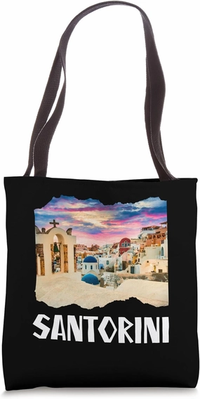Greece Santorini Tote Bag