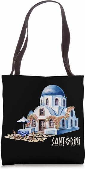 Greece Santorini Tote Bag