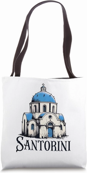 Greece Santorini Tote Bag