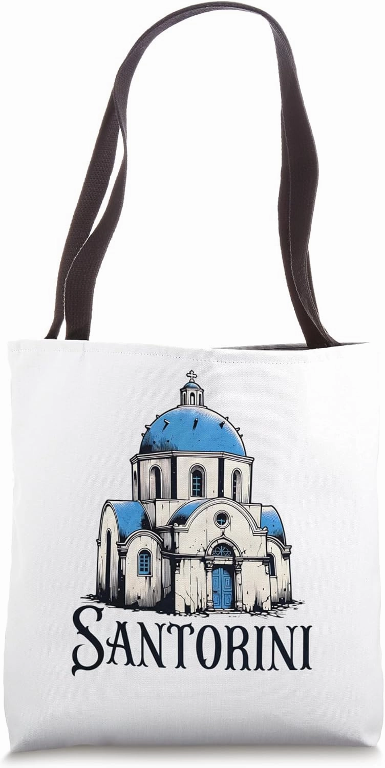 Greece Santorini Tote Bag