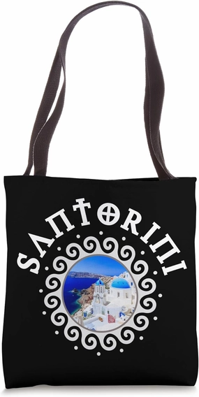Greece Santorini Tote Bag