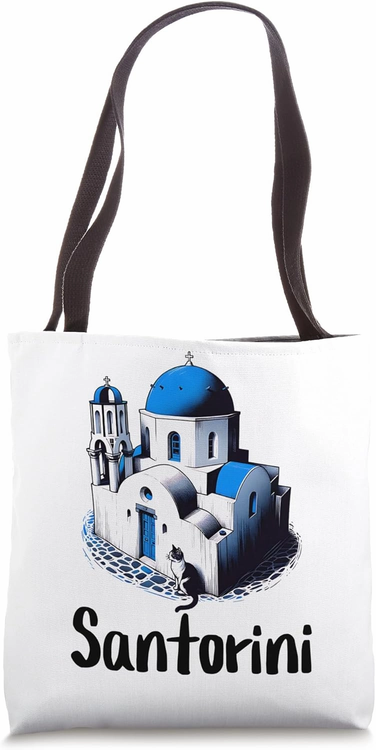 Greece Santorini Tote Bag