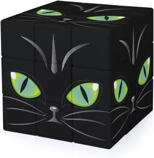 Green Cat Eyes Adults 3x3x3 Color-Matching Smooth Fully Printed Cube Gift