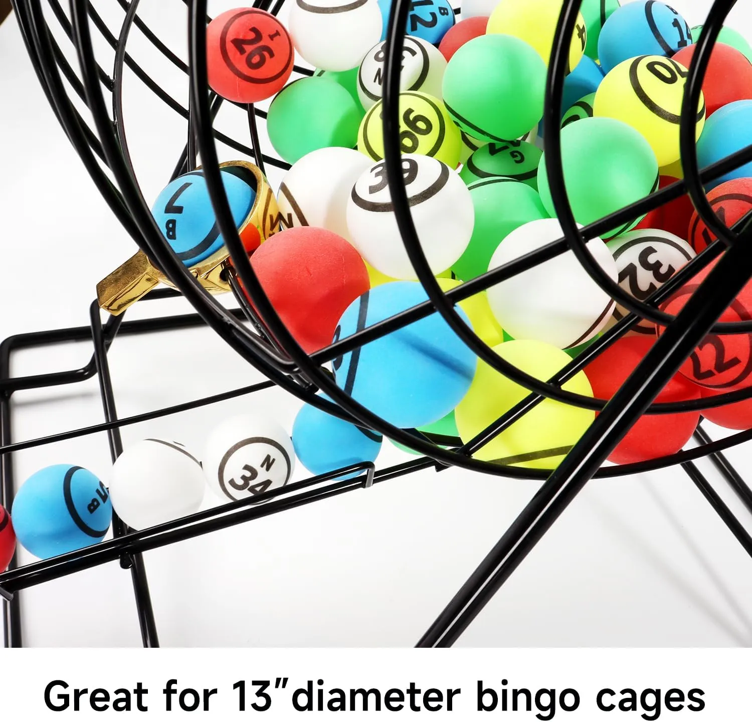 GSE Games & Sports Expert 1.5" Bingo Balls - Ping Pong Size Balls for Large Bingo Cage, Bingo Calling Balls for Parties, Prize Raffles, Family Game Nights