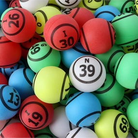 GSE Games & Sports Expert 1.5" Bingo Balls - Ping Pong Size Balls for Large Bingo Cage, Bingo Calling Balls for Parties, Prize Raffles, Family Game Nights