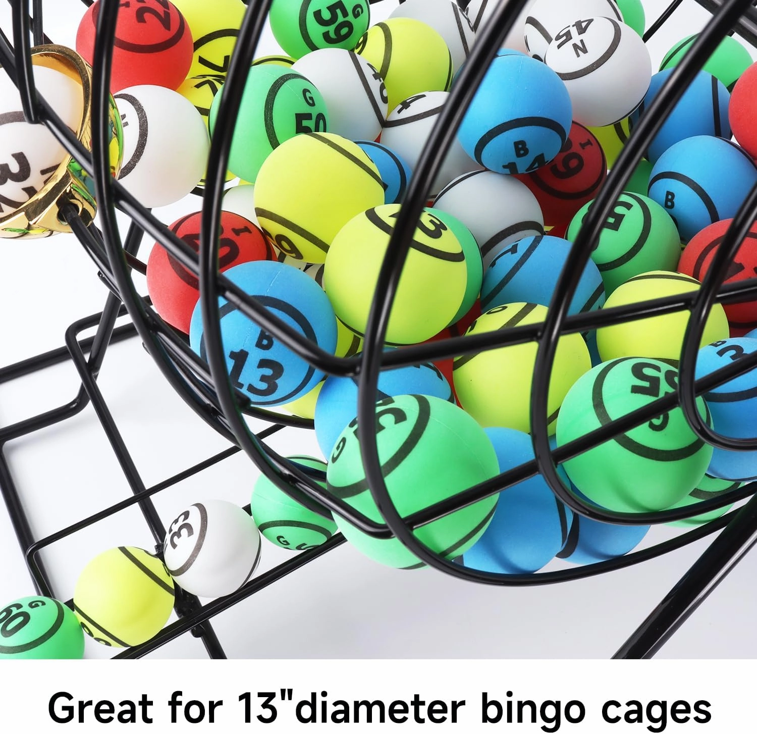 GSE Games & Sports Expert 1.5" Bingo Balls - Ping Pong Size Balls for Large Bingo Cage, Bingo Calling Balls for Parties, Prize Raffles, Family Game Nights