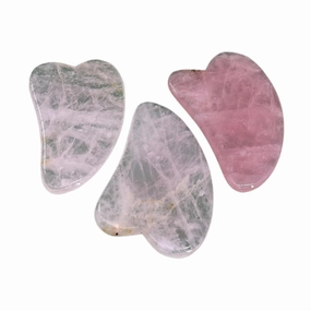 Gua Sha Tools Set Jade Roller Face Eyes Neck Body Real Natural Stone Beauty Massage Anti Aging Treatment(Style r)