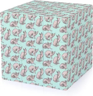 Hairless Cats Funny 3x3x3 Cube Smooth Lightweight Puzzle for Adult Graphic Printing Travel