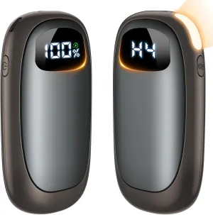Hand Warmers Rechargeable - 14000mAh Electric Hand Warmers, Max 20 Hrs Warmth 4 Levels Heat Up to 131℉, Dual-Side Heating Portable Reusable Pocket Heater 2 Pack for Raynauds, Hunting, Camping, Golf