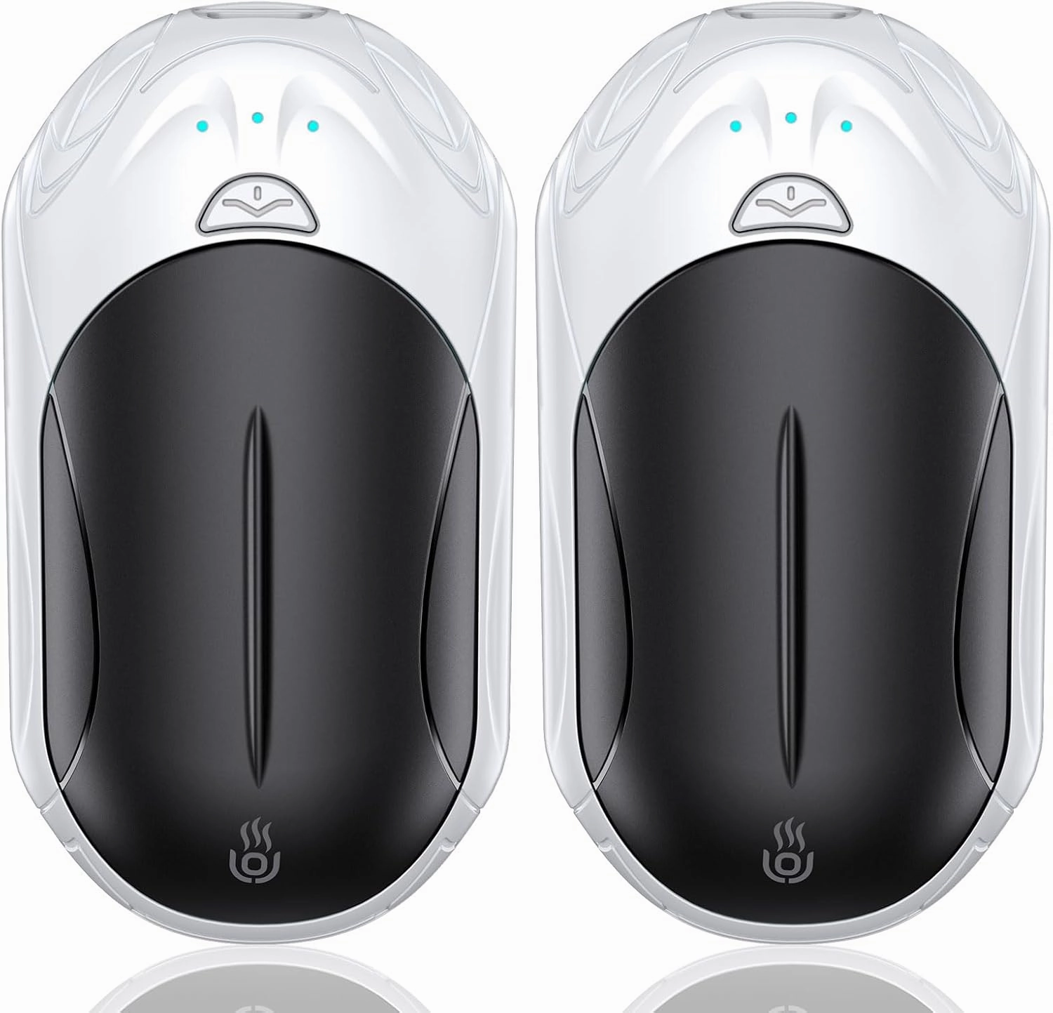 Hand Warmers Rechargeable 2 Pack,AI 6000mAh Rechargeable Hand Warmer,20Hrs Long Heating Electric Hand Warmer,Portable Pocket Heater,Gifts for Christmas,Golf,Camping,Hunting