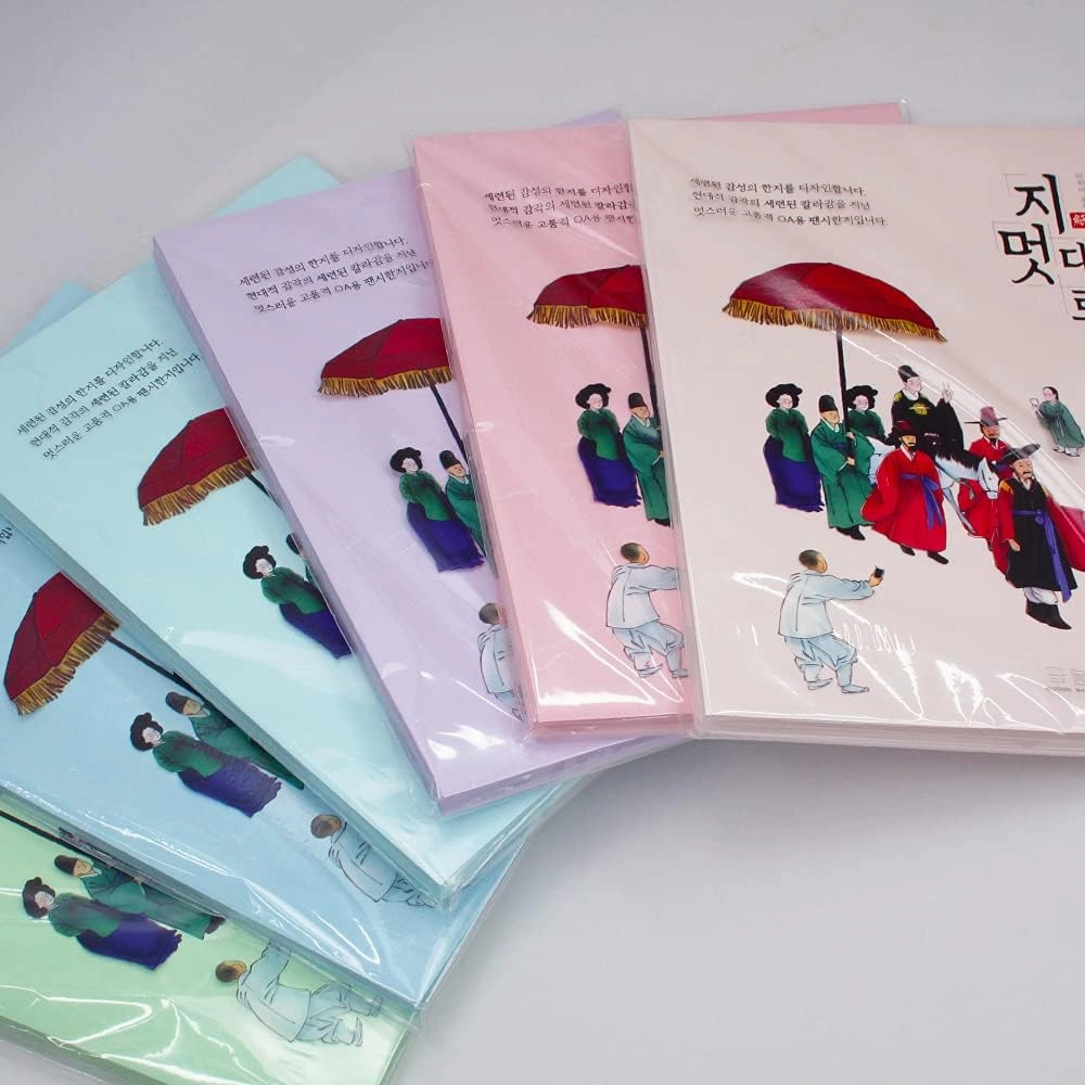 Hanji Printer Paper A4, 80gsm, Korean Traditional Mulberry Copy Paper, 100 Sheets, Premium Quality Copy Printer Paper, 8.3x11.7 Inches (White)