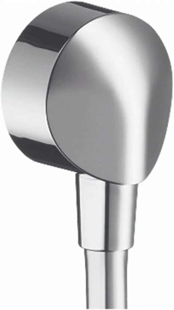 hansgrohe Check Valves Round 2-inch Chrome, 27458003 Wall Outlet