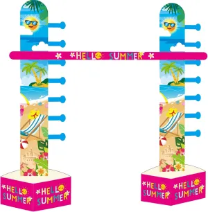 Hawaiian Inflatable Limbo Game for Adults 59 Inch Hawaiian Luau Tropical Party Games Set Tropical Limbo Stick Summer Beach Pool Inflatable Decoration for Indoor Outdoor Birthday Party Decor