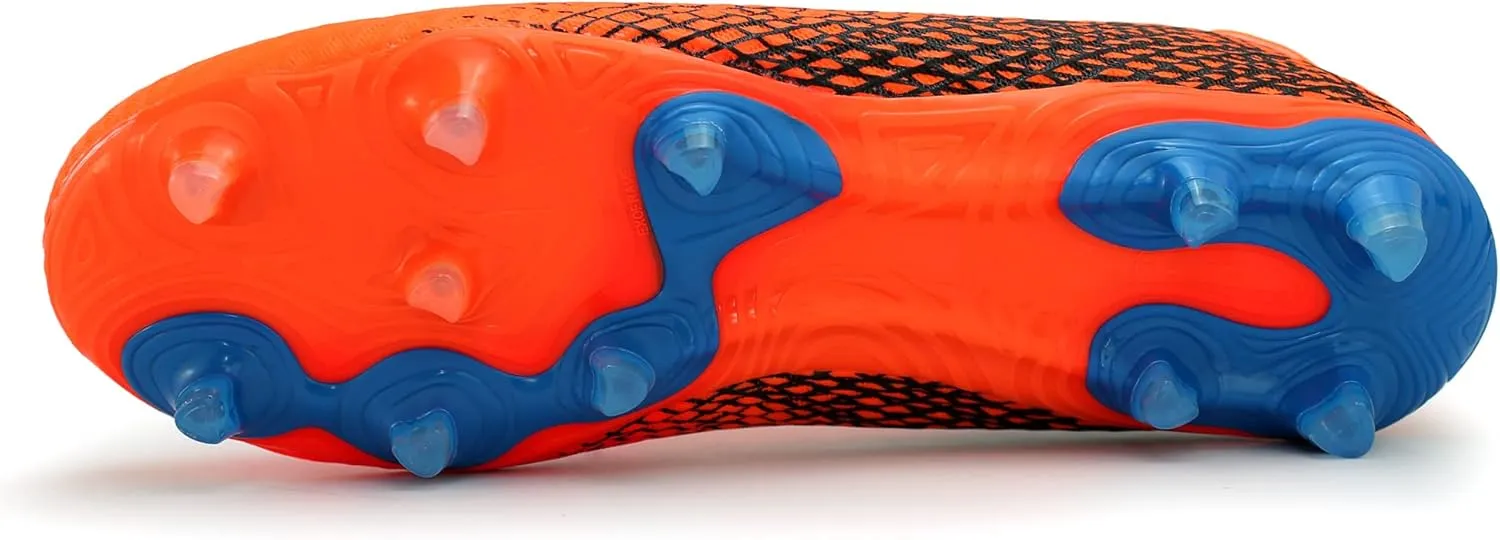 Hawkwell Men's Athletic Soccer Shoes Big Kids Youth Outdoor Training Firm Ground Soccer Cleats