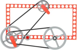 Hemoton 2sets Boy Girl's Educational Gear Pulley Kit Model for Bike Rotation Principle Science Experiment Playset Toy for Boys and Girls