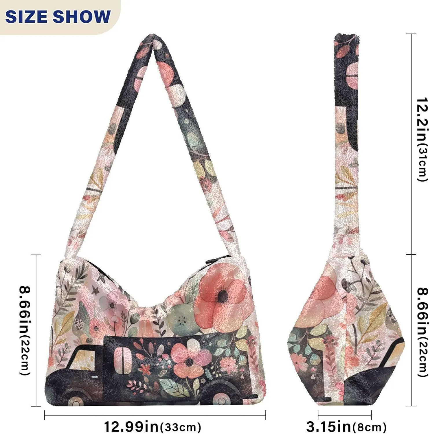 Hercules Puppy Lifting Weights Plush Shoulder Bag, Purse Handbag Shoulder Bag, Plush Tote Bag Women