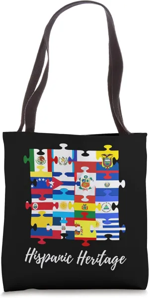 Hispanic Heritage Month Spanish Country Flags Tote Bag