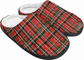 Holiday Christmas Slippers Indoor Bedroom Fluffy Warm Slippers Winter House Slippers for Women Men Soft House Shoes