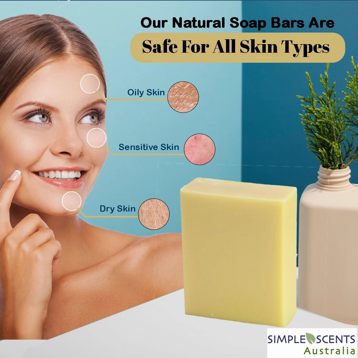 Honeysuckle Scented Natural Soap Bars (5 Bars), 3.5oz Moisturizing French Triple Milled Soap Bars Enriched with Shea Butter - Pure Plant Oil Bath & Body