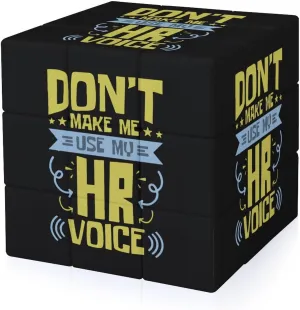 Human Resources HR Voice Funny 3x3x3 Cube Smooth Lightweight Puzzle for Adult Graphic Printing Travel