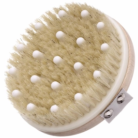 Hydrea London Lymphatic Detox Brush with Natural Bristle and Rubber Nodules