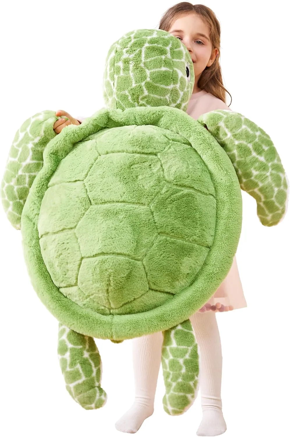 IKASA Giant Sea Turtle Stuffed Animal Plush Toy,Big Large Jumbo Soft Toys,30" Cute Huge Size Fat Fluffy Plushy Plushie,Gifts for Kids