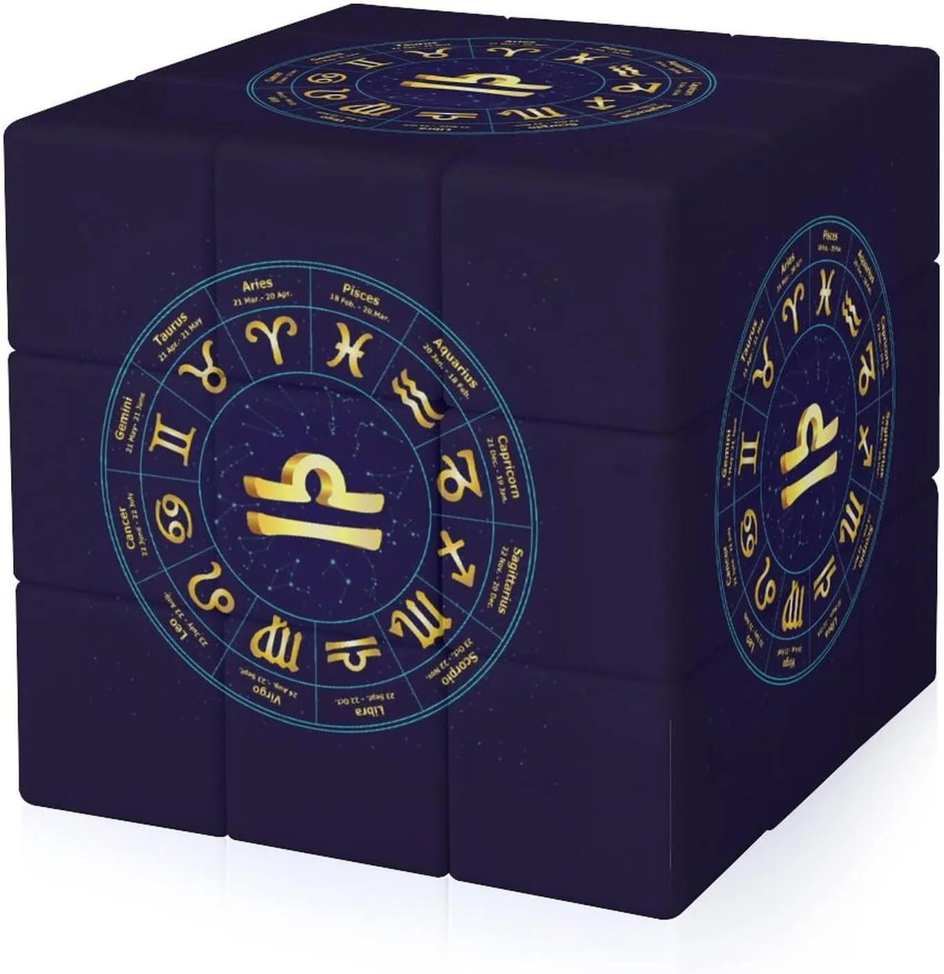 in Circle Funny 3x3x3 Cube Smooth Lightweight Puzzle for Adult Graphic Printing Travel