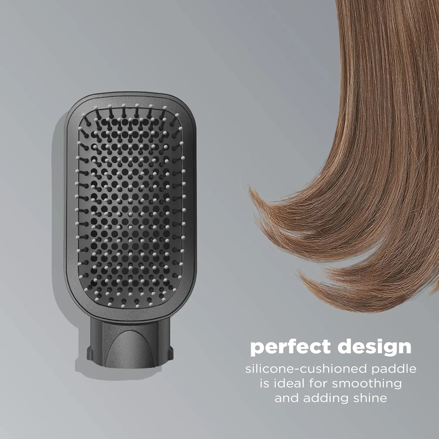 INFINITIPRO BY CONAIR The Cushioned Paddle Brush for Smooth and Shiny Hair - All Types, Compatible with Dryer Brushes