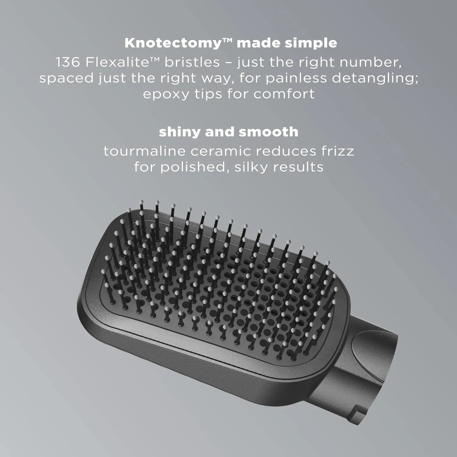 INFINITIPRO BY CONAIR The Cushioned Paddle Brush for Smooth and Shiny Hair - All Types, Compatible with Dryer Brushes