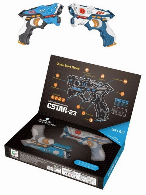 Infrared laser tag toy gun set