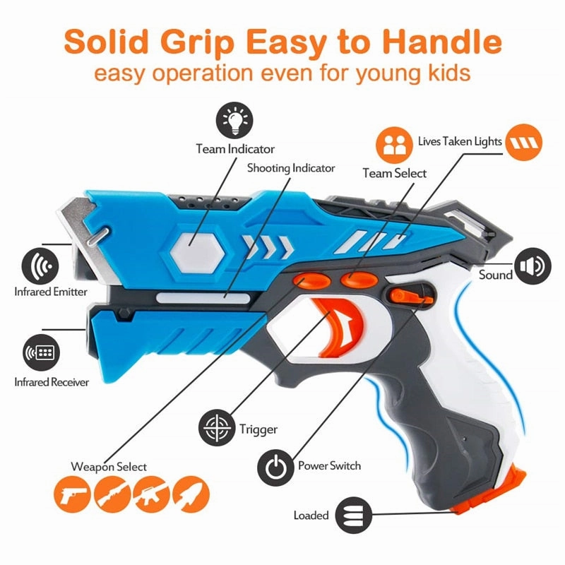 Infrared laser tag toy gun set