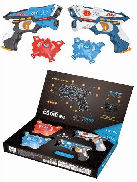 Infrared laser tag toy gun set