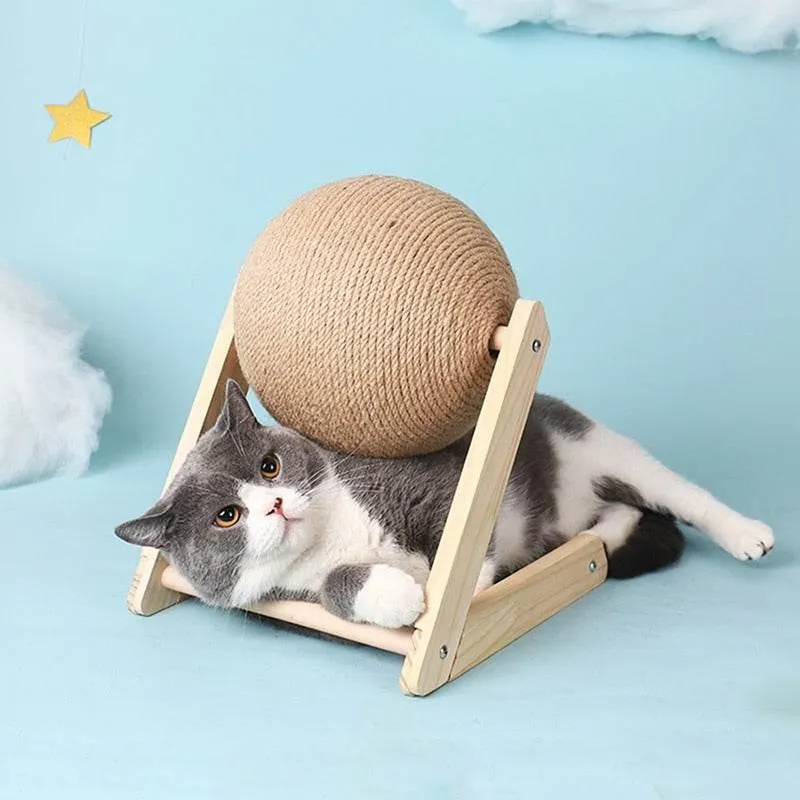 Interactive Cat Scratcher Ball - Fun Cat Toy for Scratching and Play