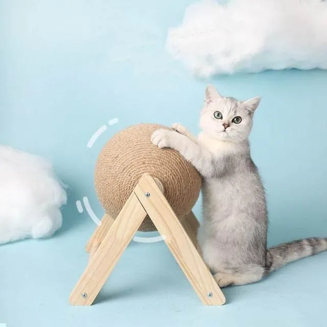 Interactive Cat Scratcher Ball - Fun Cat Toy for Scratching and Play