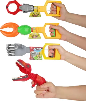 Interactive Toy Claw Grabber 3-Piece Set, 13.4Inches Long - Robotic Hand Toy,Fun Early Learning and Hand-Eye Coordination play, strong grasping tool,ideal toy for Boys & Girls Aged 5  Years Old