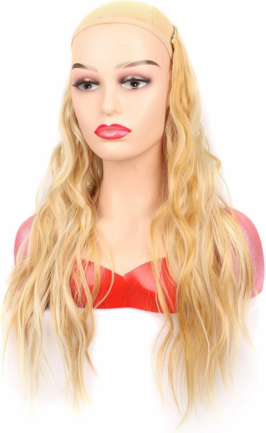 Invisible Secret Hidden Wire in Hair Extensions Wave Synthetic No Clip in Hairpieces Miracle Translucent Fish Line for Women Headband Wig(10)