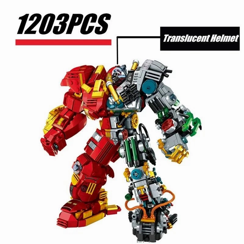 Iron Hero Avengers MK44 Hulkbuster Bricks Toy 1203pcs