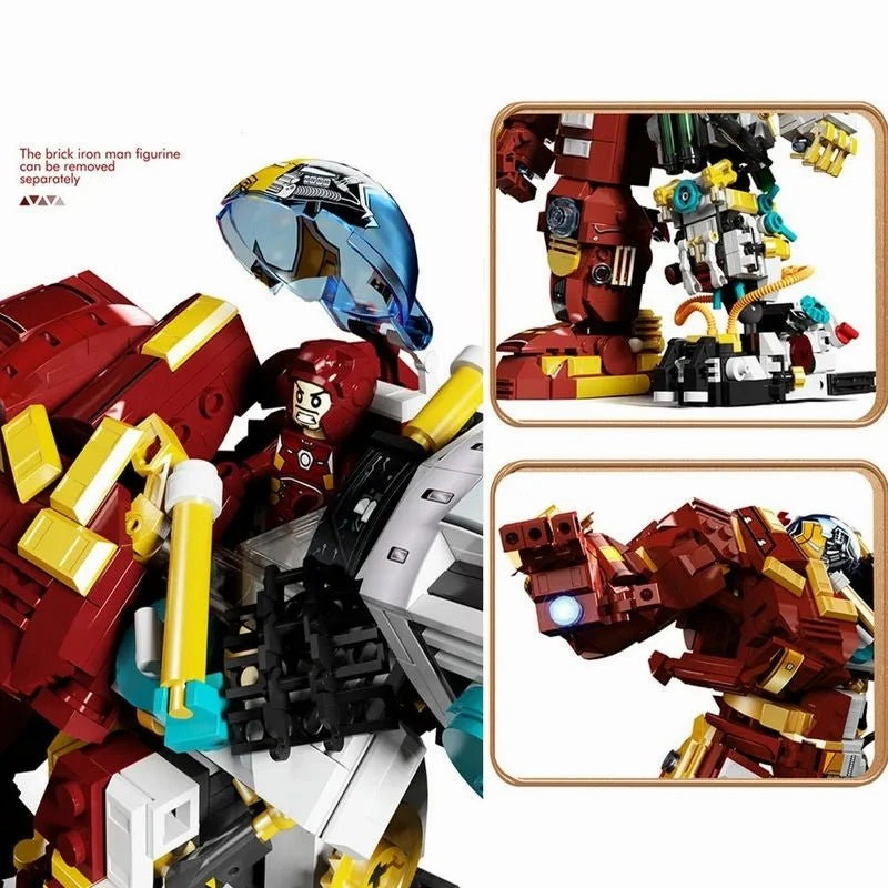 Iron Hero Avengers MK44 Hulkbuster Bricks Toy 1203pcs
