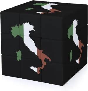 Italy Map Flag Funny 3x3x3 Cube Smooth Lightweight Puzzle for Adult Graphic Printing Travel
