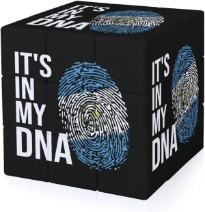 It's in My DNA Guatemala Flag Funny 3x3x3 Cube Smooth Lightweight Puzzle for Adult Graphic Printing Travel