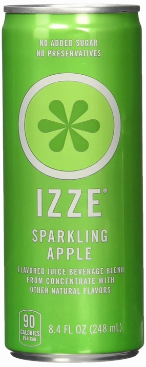 IZZE Fortified Sparkling Juice, 8 Apple, 8 Clementine, 8 Blackberry (8.4oz/can, Total Pack of 24)
