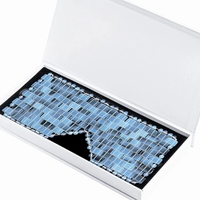 Jade Eye Mask Massager Jade Roller Guasha Board Set Natural Stone Gouache Roller Jade Facial MasK,Eye Mask with Box