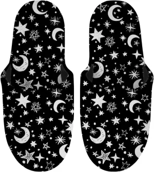 Jeiento Slippers Fluffy Warm Home Non-Slip Slides Cute Soft Plush House Shoes For Men
