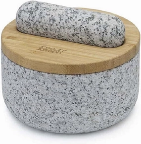 Joseph Joseph Dash™ Pestle & Mortar Set with Bamboo Lid,Gray
