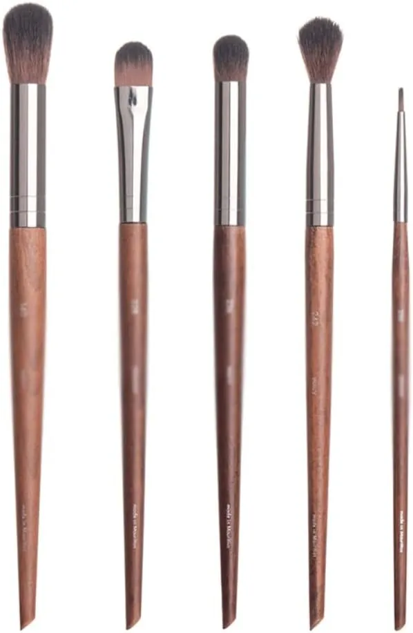 JSEIAJB 5 Pieces of Eye Shadow Brush Set Nose Shadow Brush Highlight Brush Beauty Tools Eyeliner Brush Makeup Brush