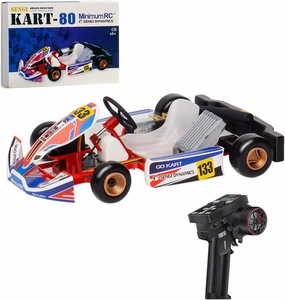 Kart-80 1/32 Kart Car with Remote Control and Three Batteries, 2.4G Mini Electric Racing Car Model (KIT Version)