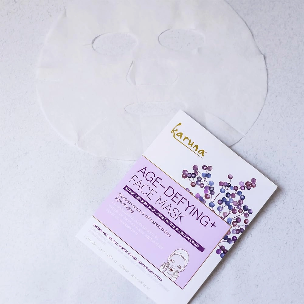 Karuna Skin - Age-Defying and Clarifying  Variety Sheet Mask Set, Moisturizing & Hydrating, Collagen Promotion Properties, Face Mask Set, 5 Pack