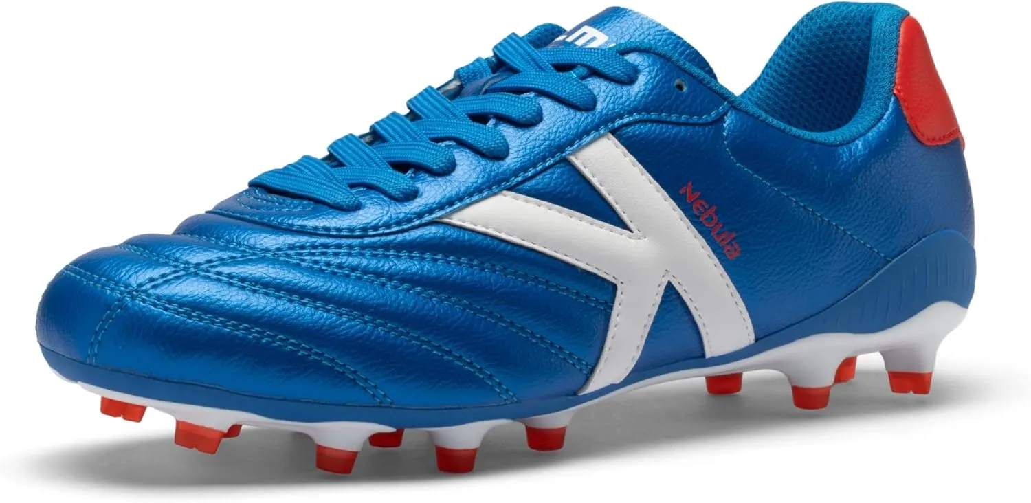 KELME Nebula Men's Soccer Cleats, Firm/Artificial Ground Shoes, for Outdoor Football Rugby Baseball
